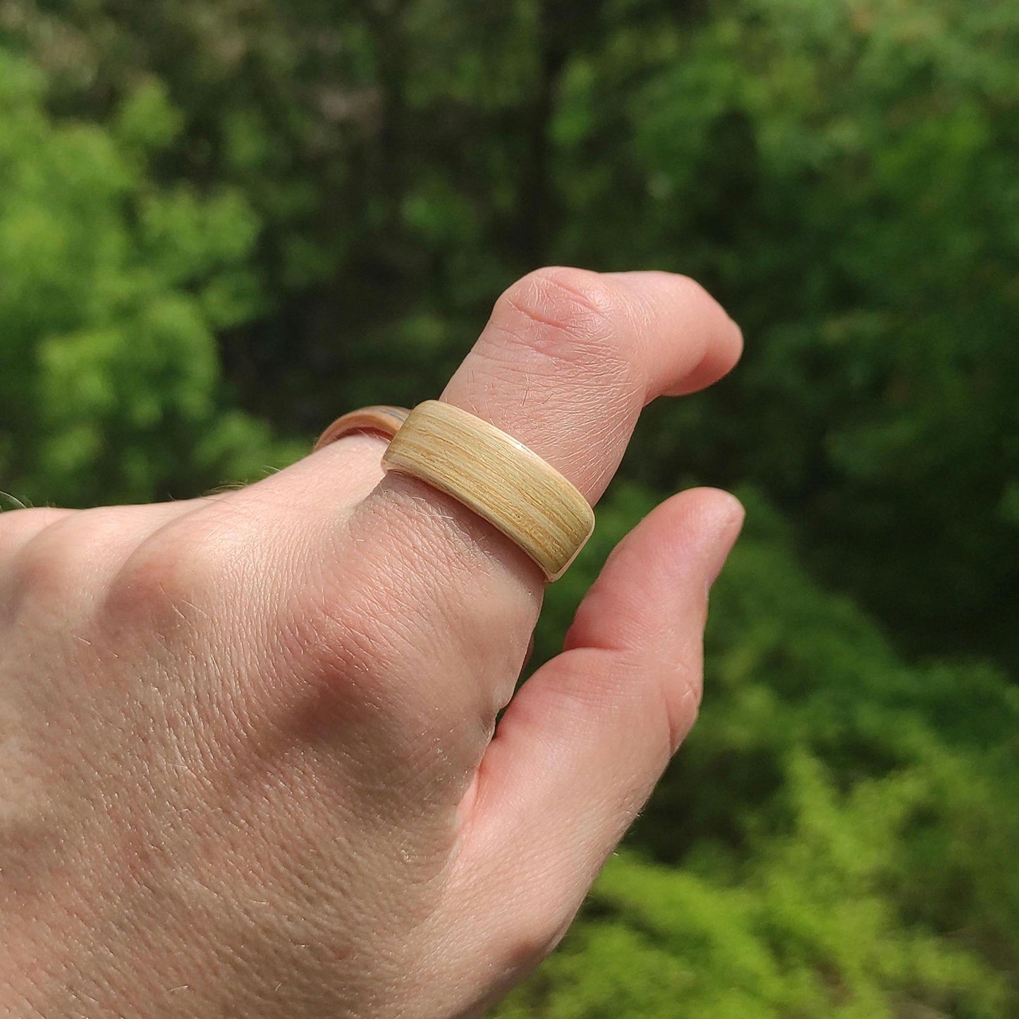 Pine Wood Veneer Ring