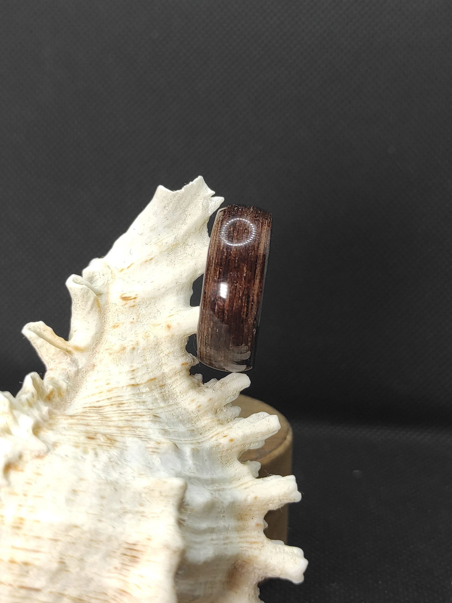 Camellia Wood Ring