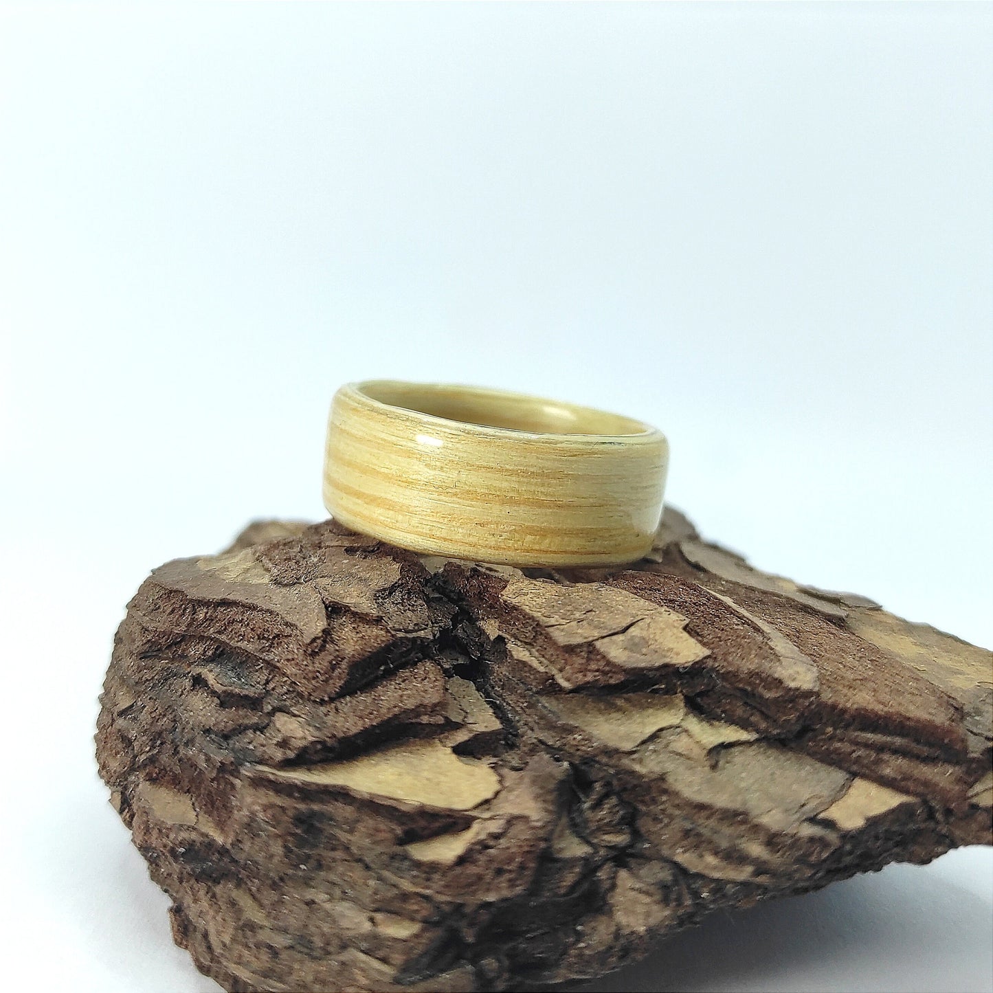 Pine Wood Veneer Ring