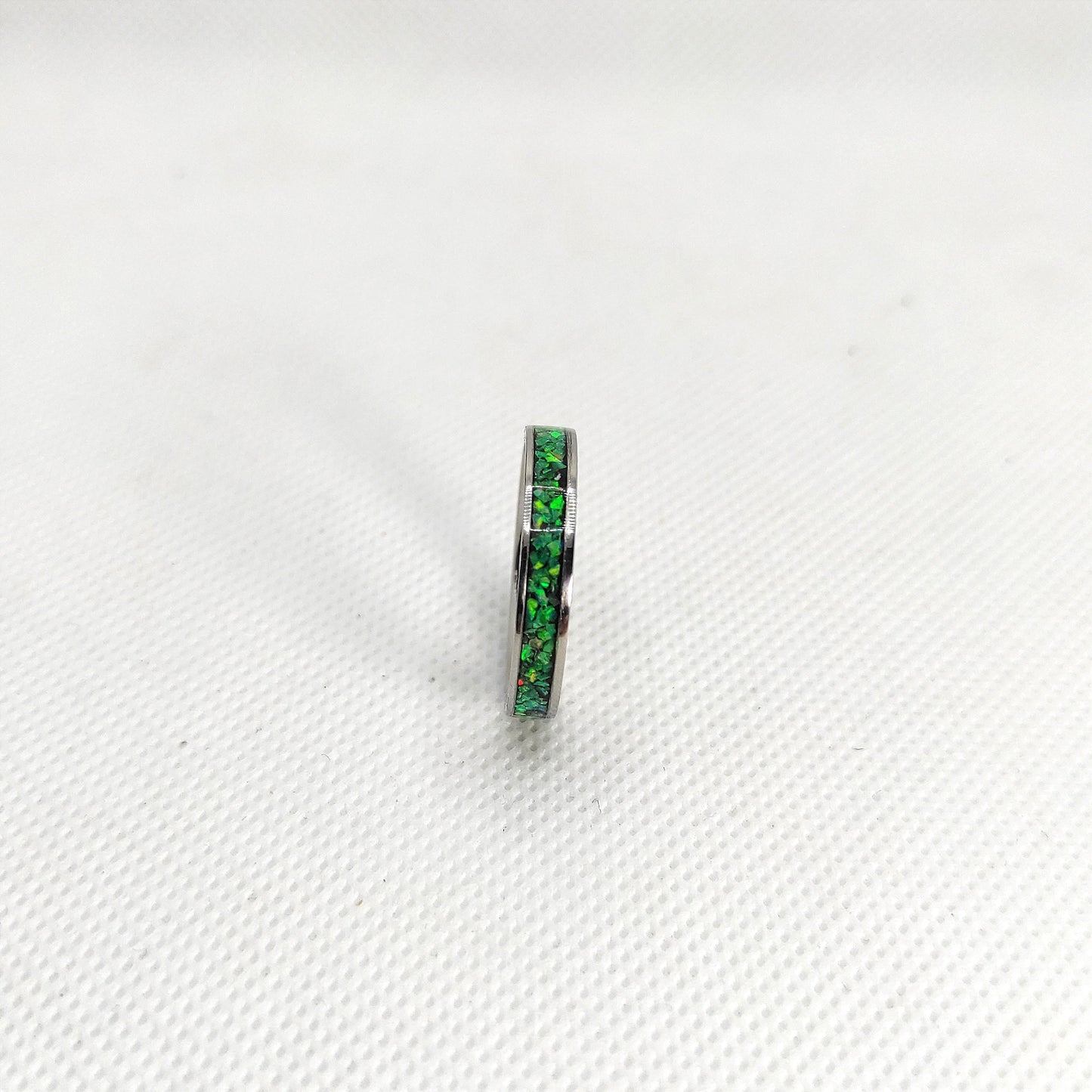 Neon Green Opal Ring