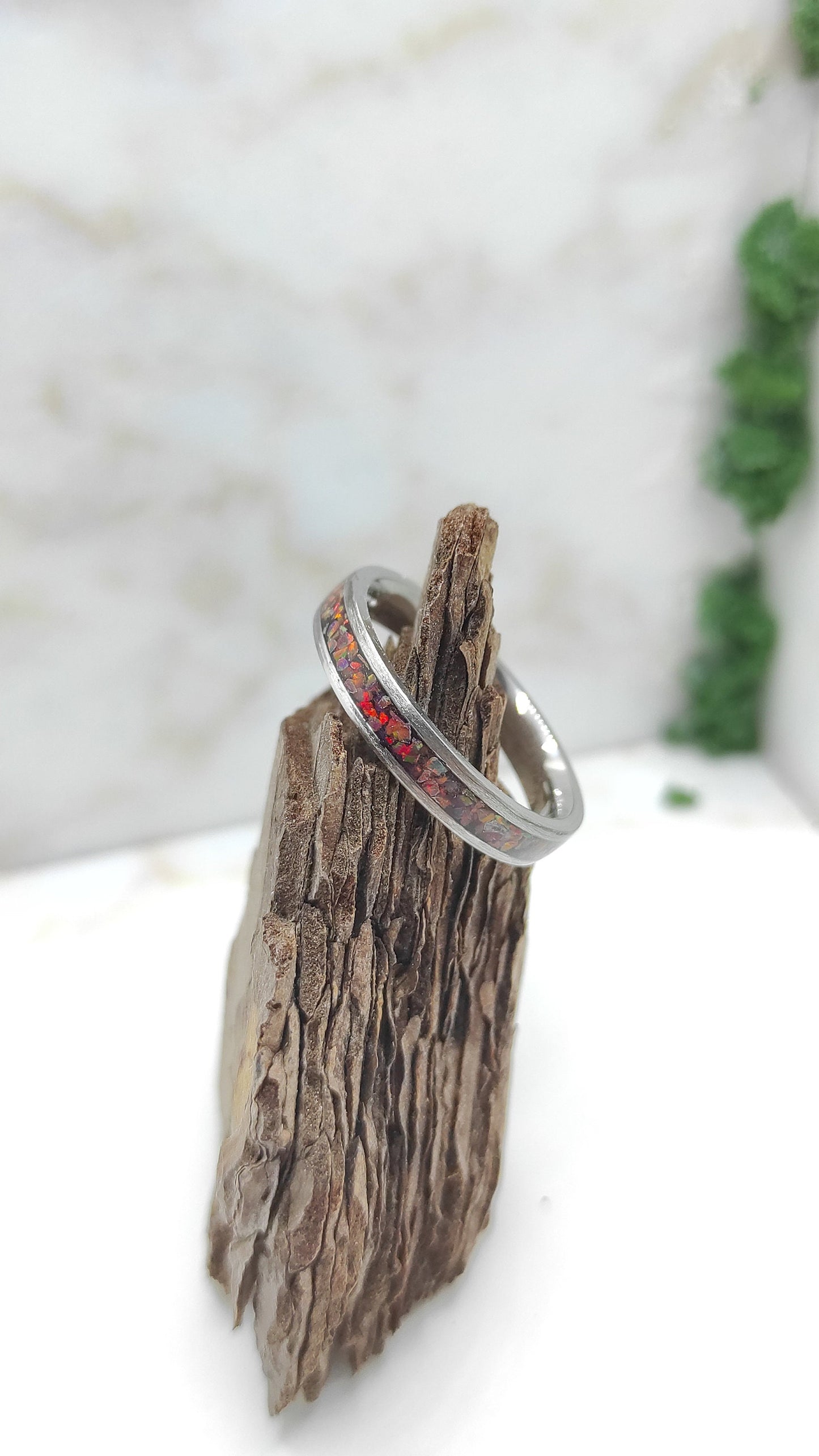 Dark Copper Opal Band