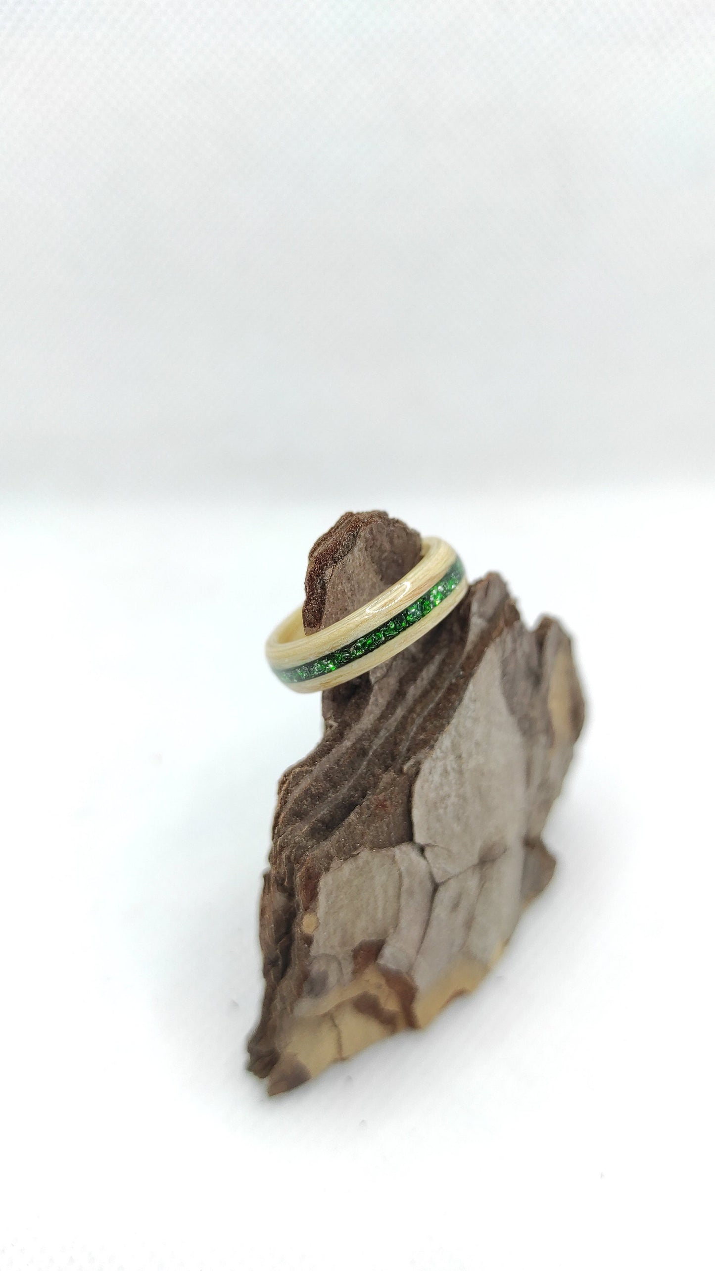 Handmade Birch Wood Ring – Minimalist Nature-Inspired Wooden Band | Eco-Friendly Custom Gift for Her