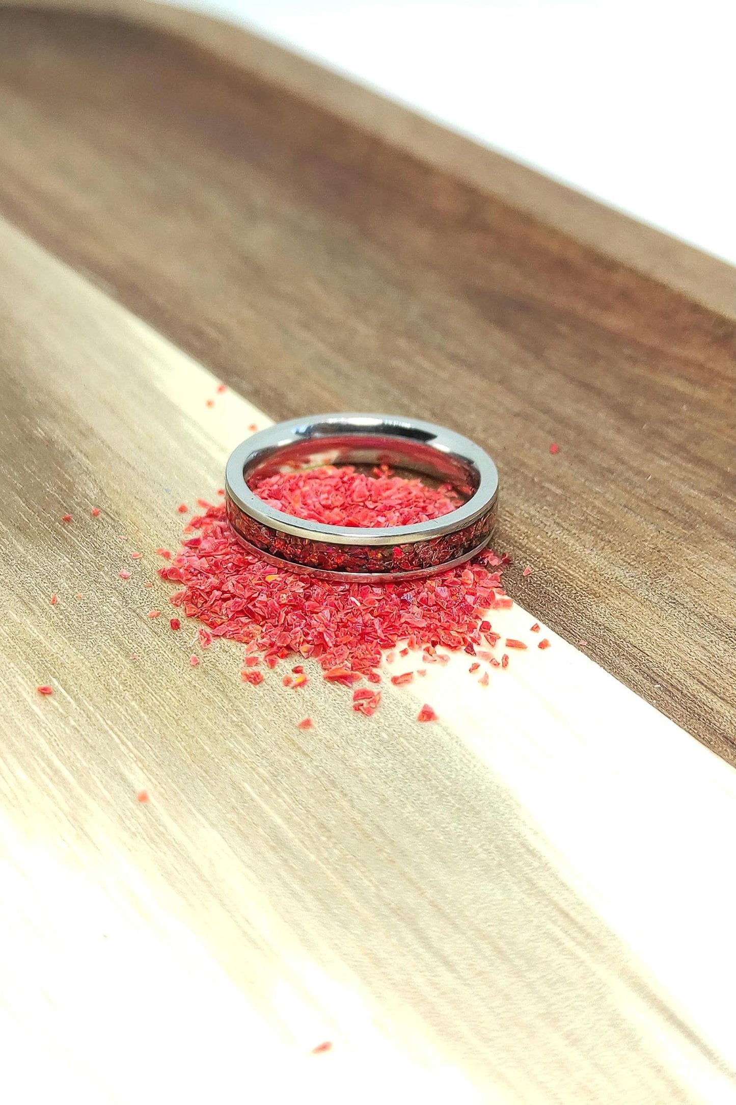 Ruby Red Opal Ring