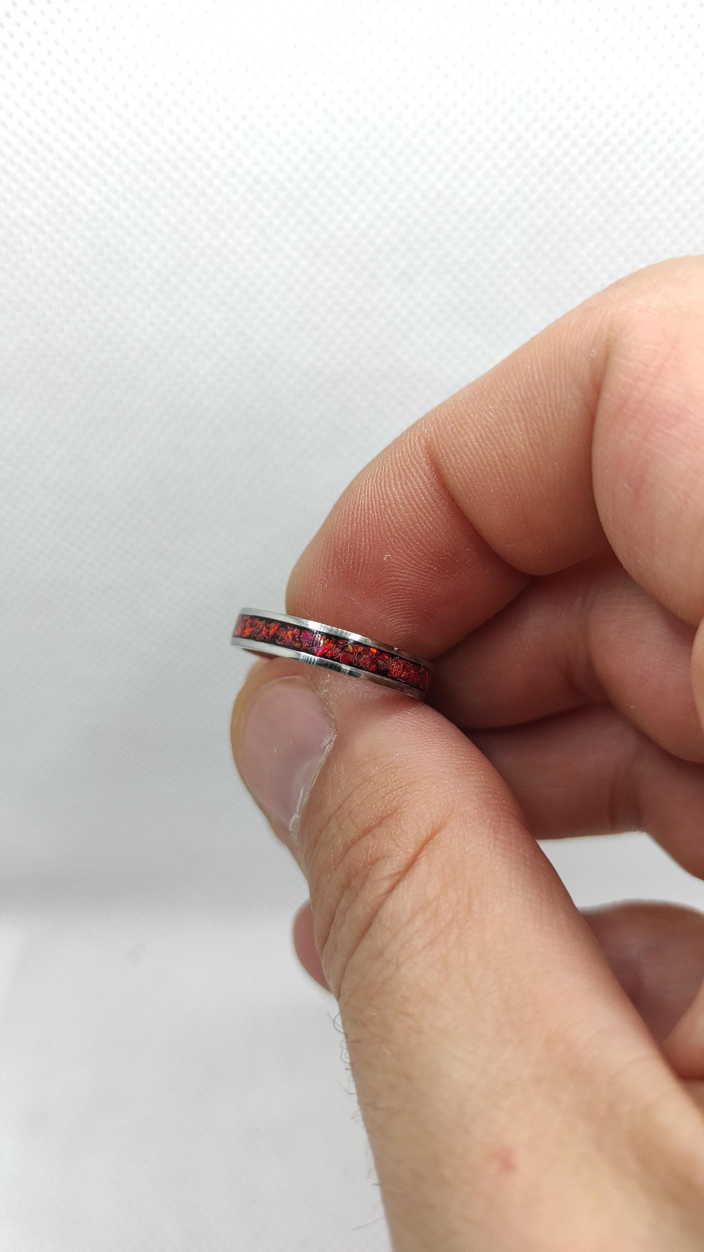 Ruby Red Opal Ring