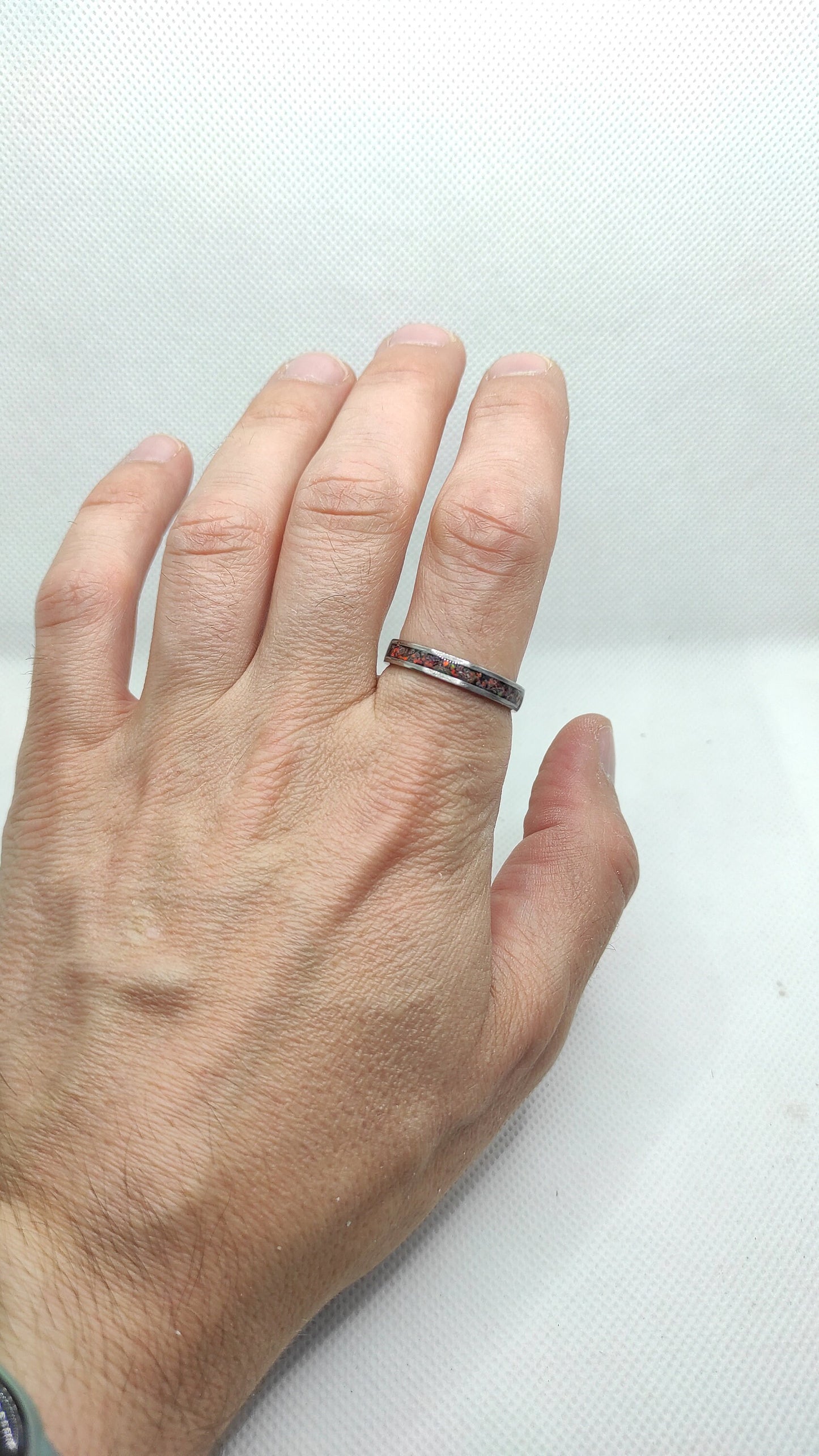 Dark Copper Opal Band