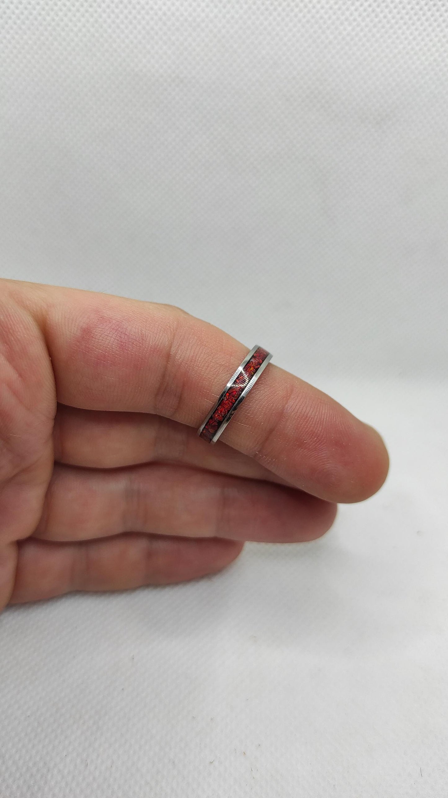 Ruby Red Opal Ring