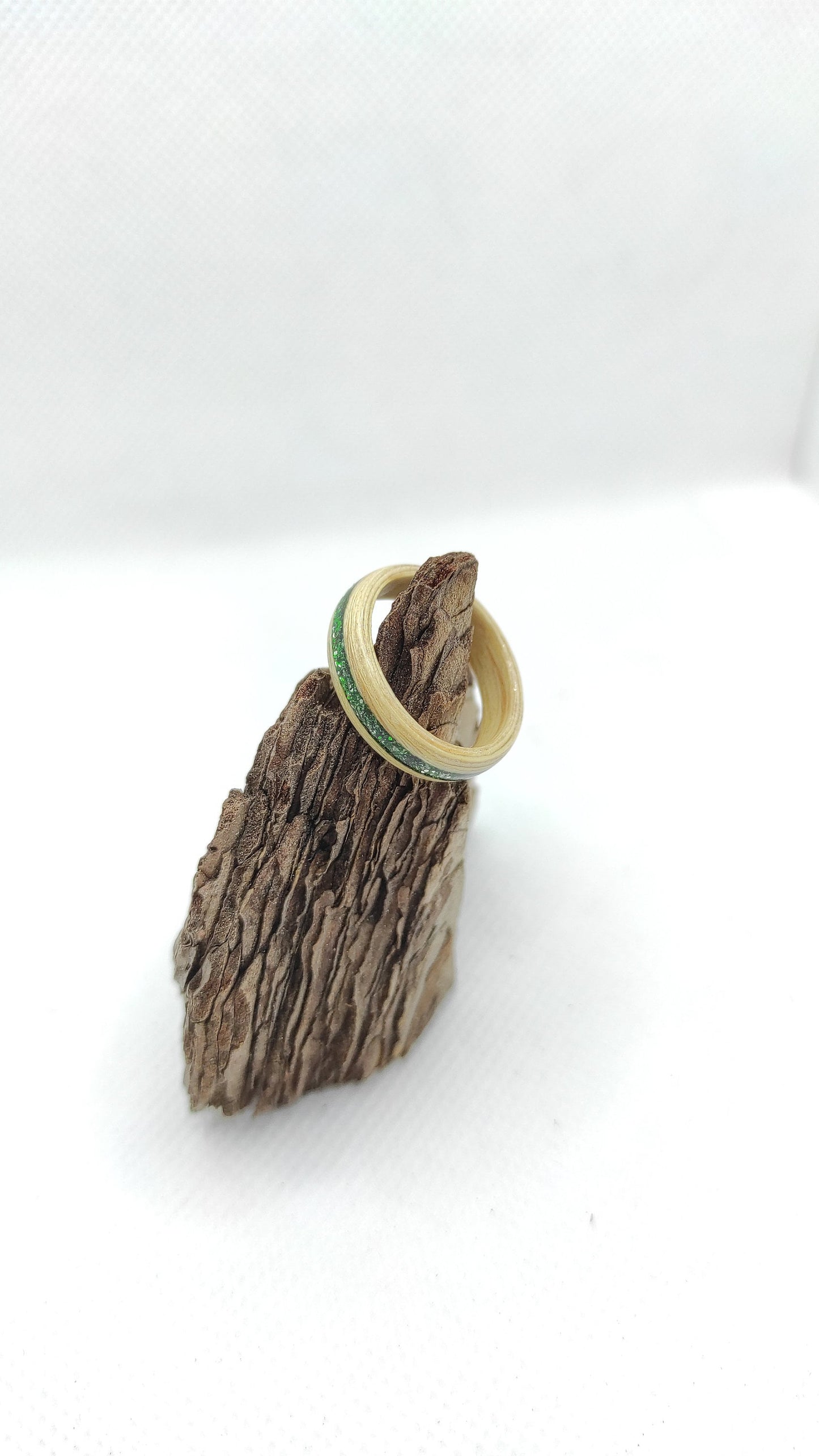 Handmade Birch Wood Ring – Minimalist Nature-Inspired Wooden Band | Eco-Friendly Custom Gift for Her