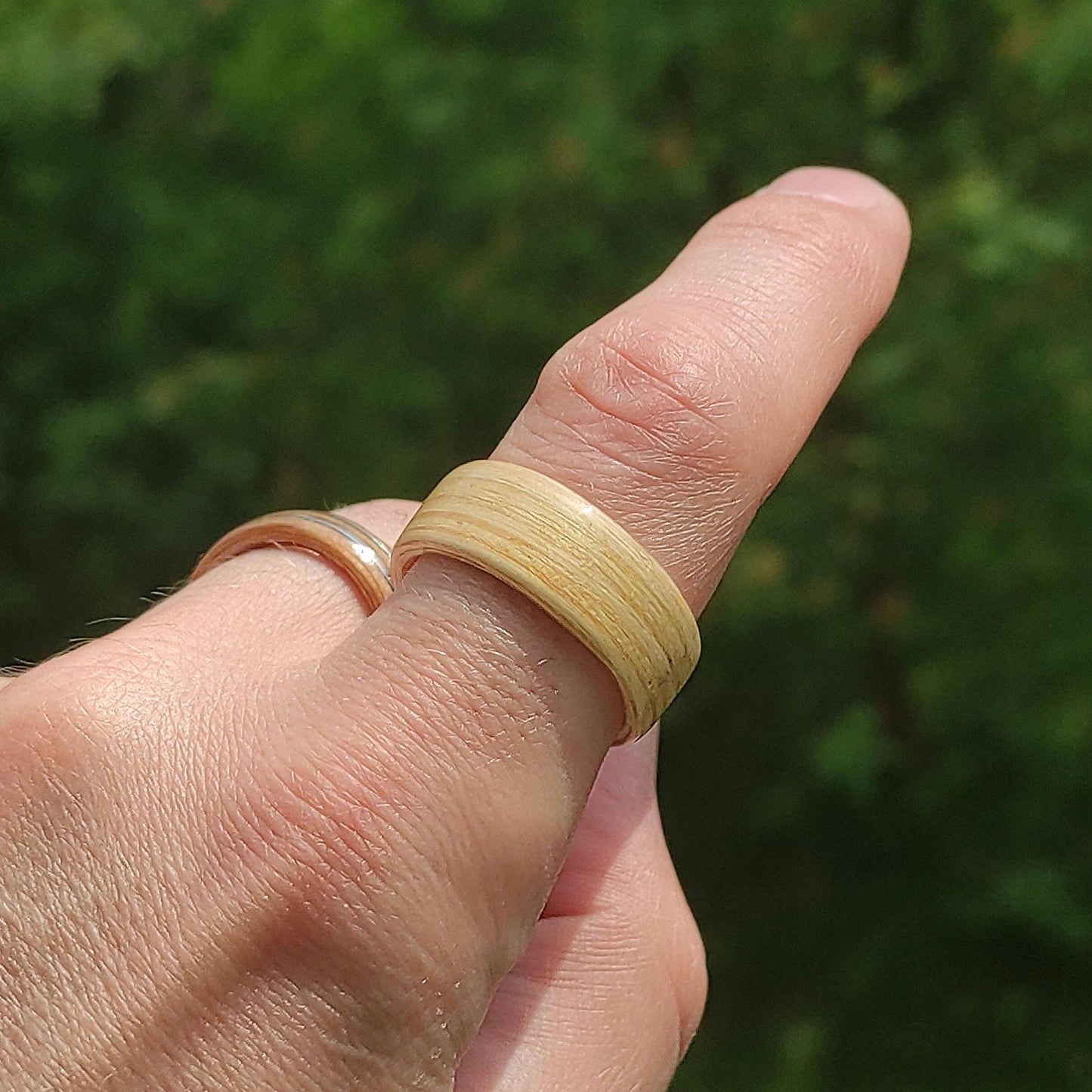 Pine Wood Veneer Ring