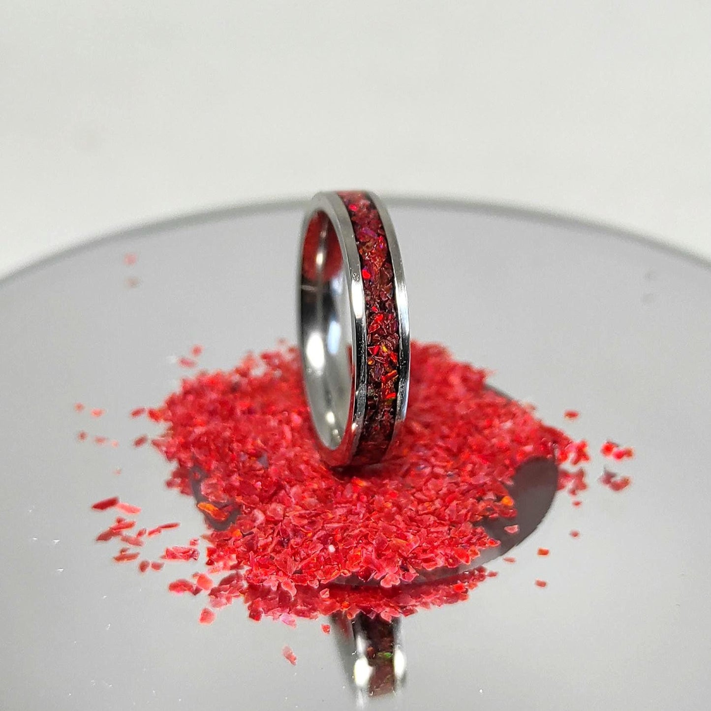 Ruby Red Opal Ring