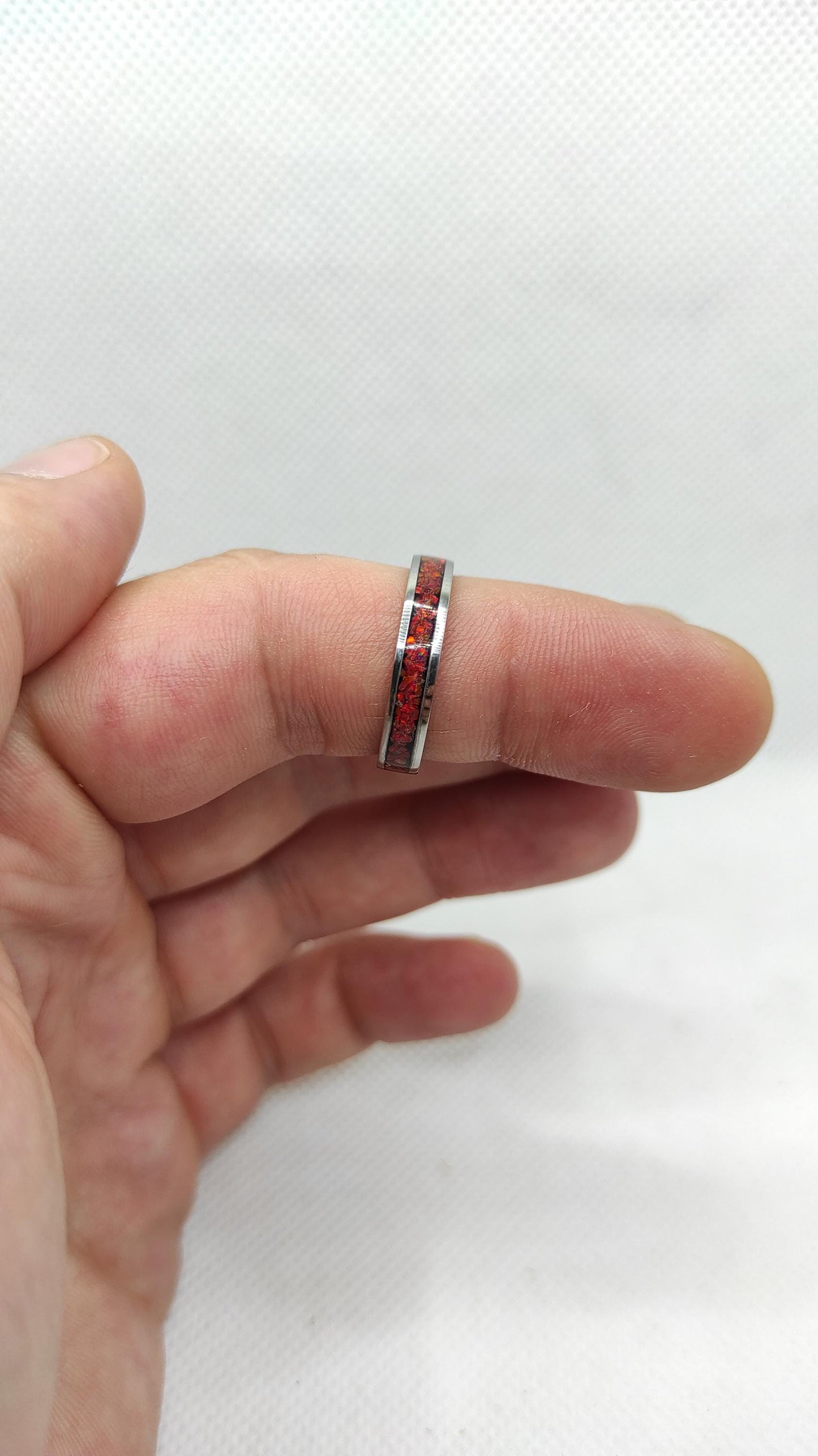 Ruby Red Opal Ring