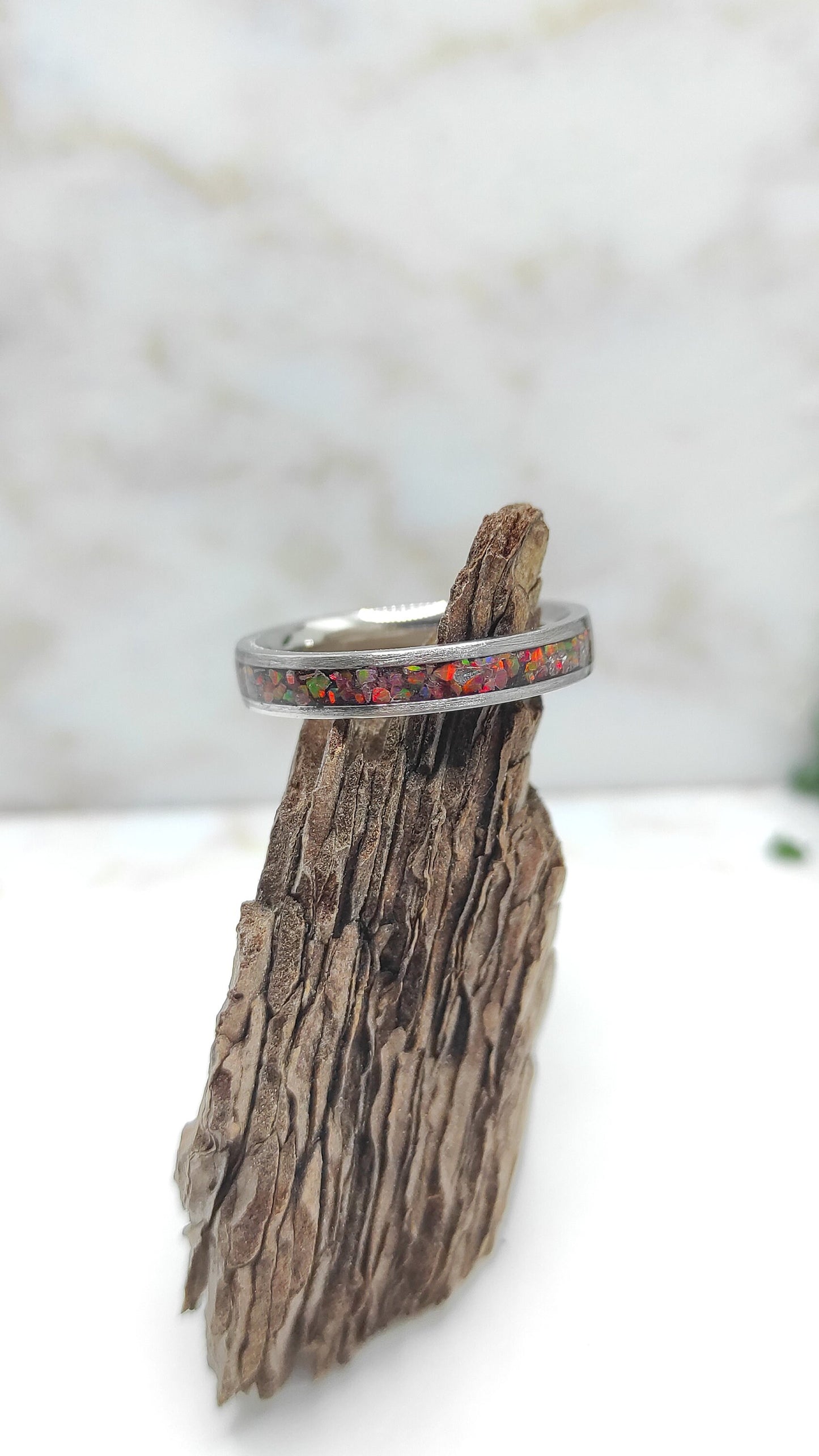 Dark Copper Opal Band