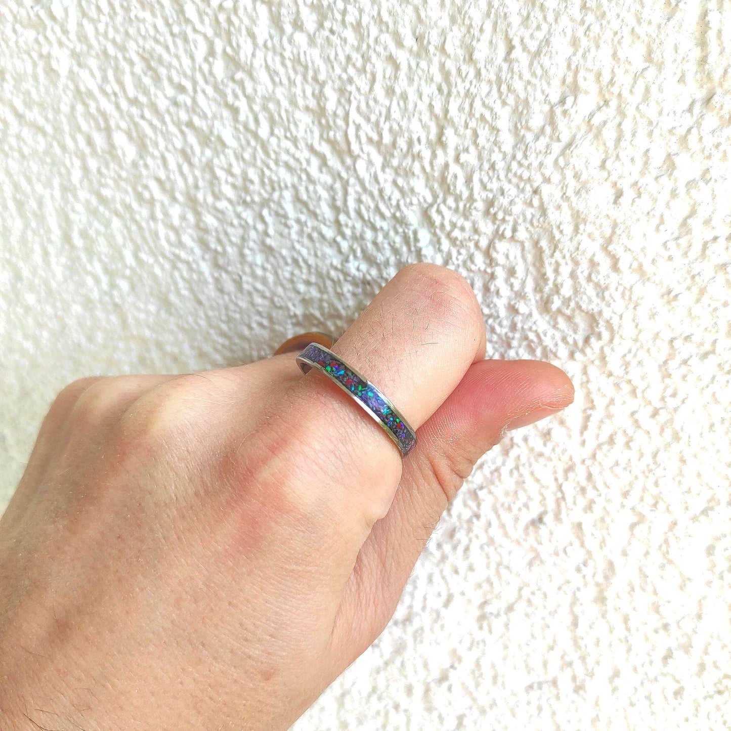Neon Pink Opal Ring