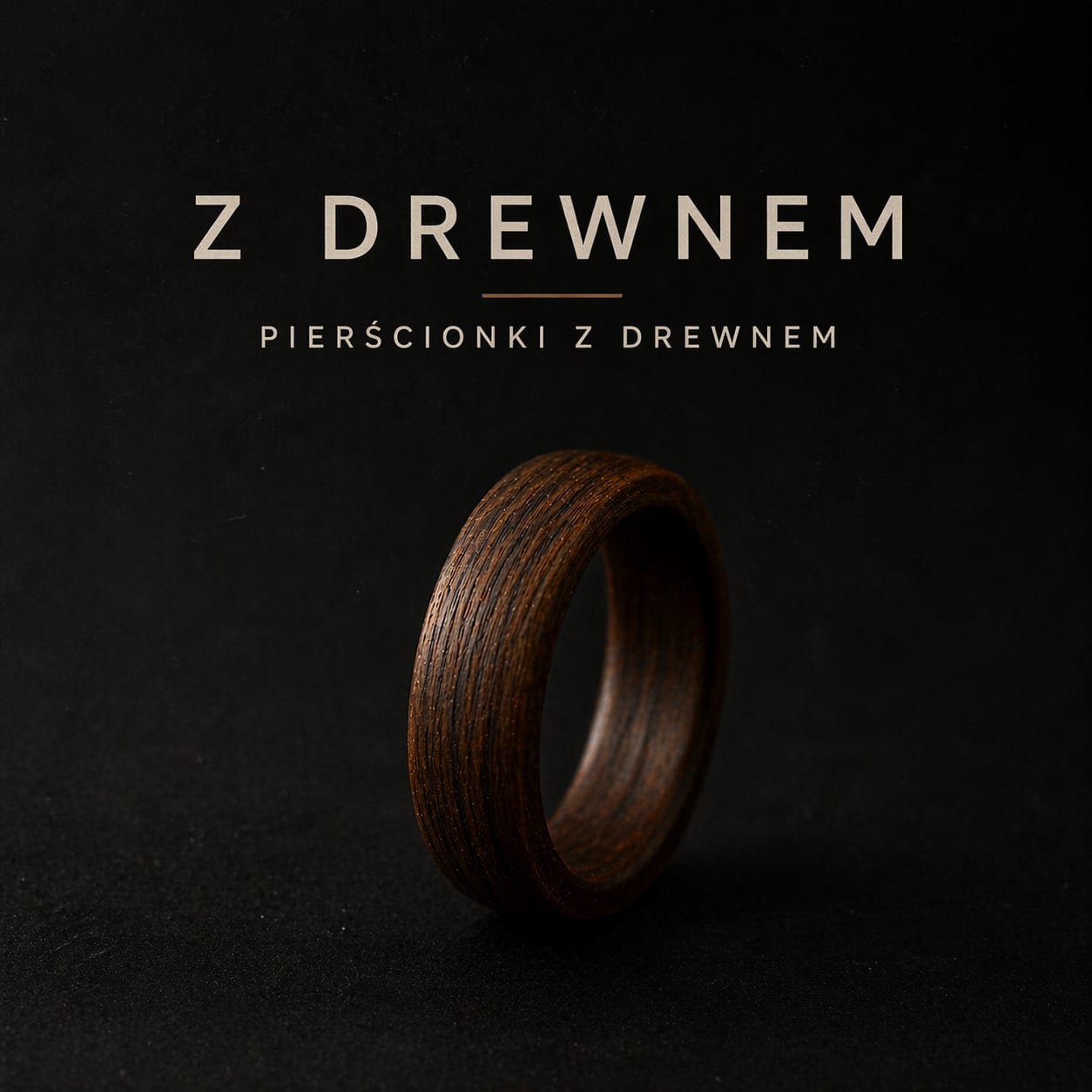 Pierścionki z drewnem