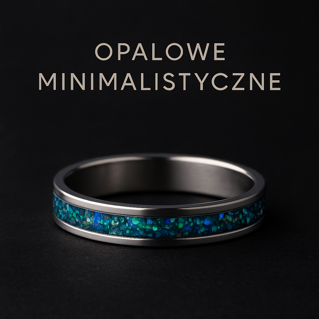 Opalowe minimalistyczne