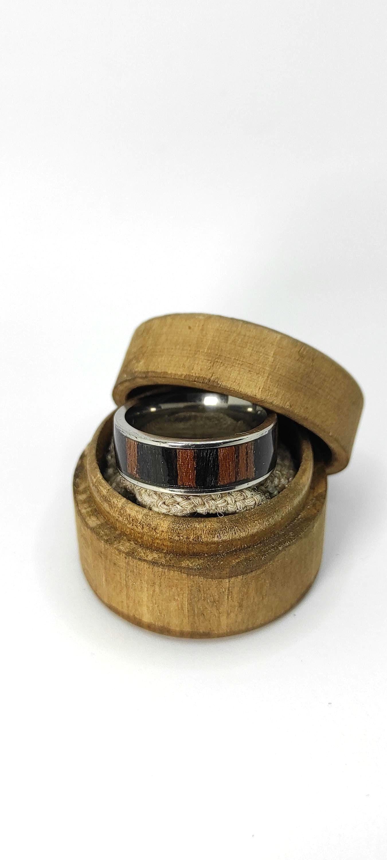 Ebony & Metal Ring