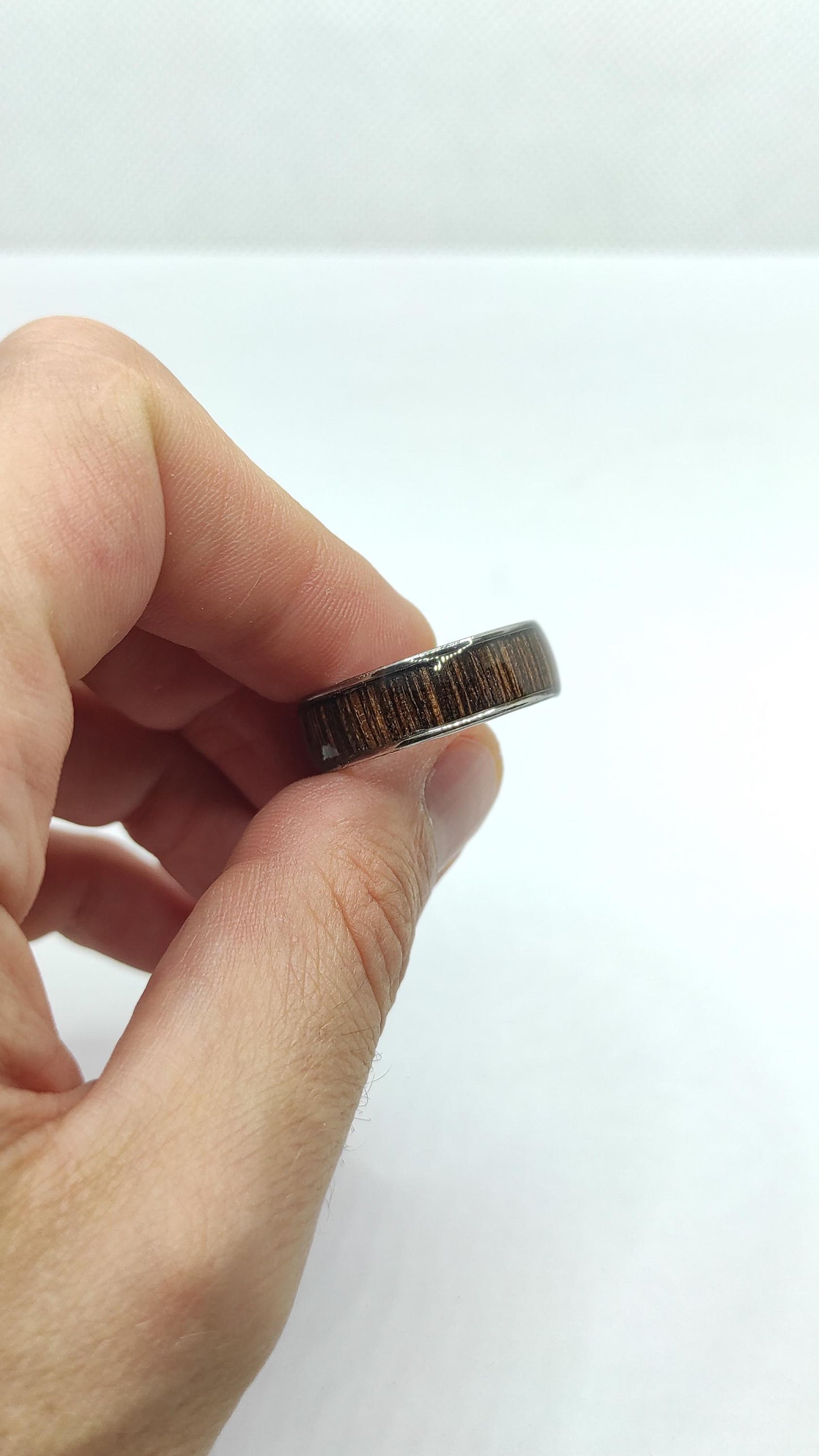 Metal Ring & Wenge Wood Veneer