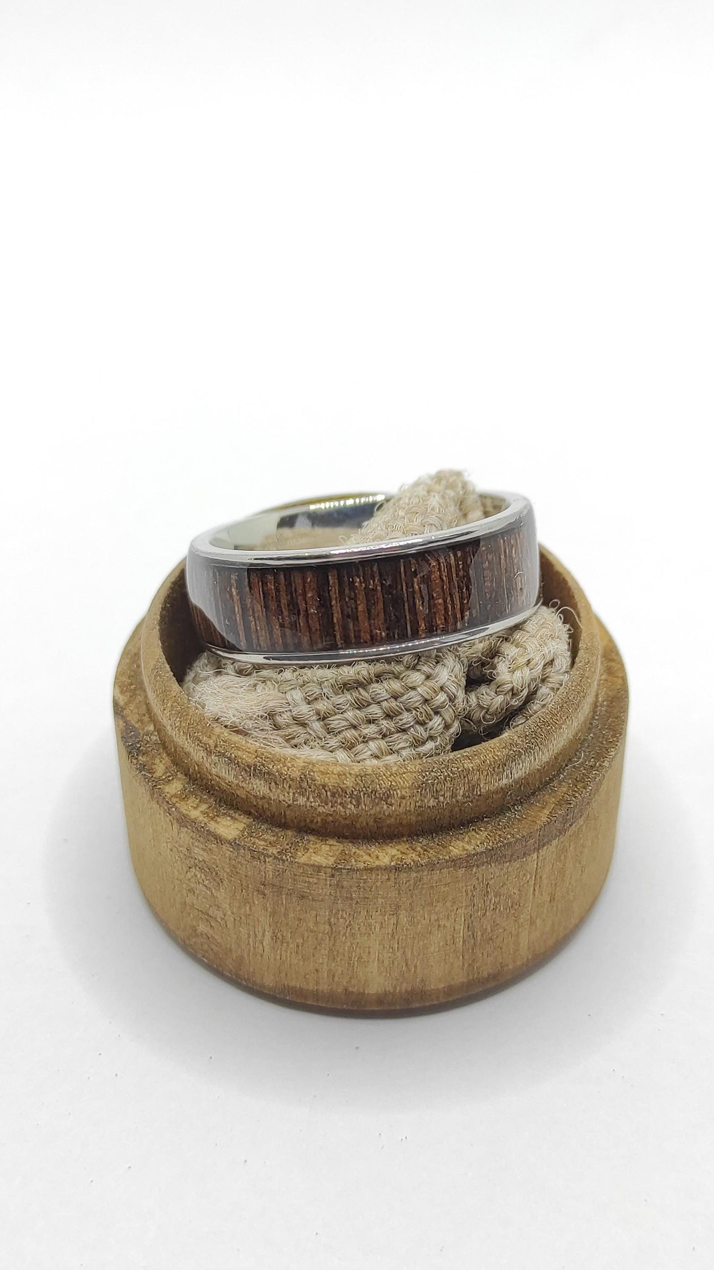 Metal Ring & Wenge Wood Veneer