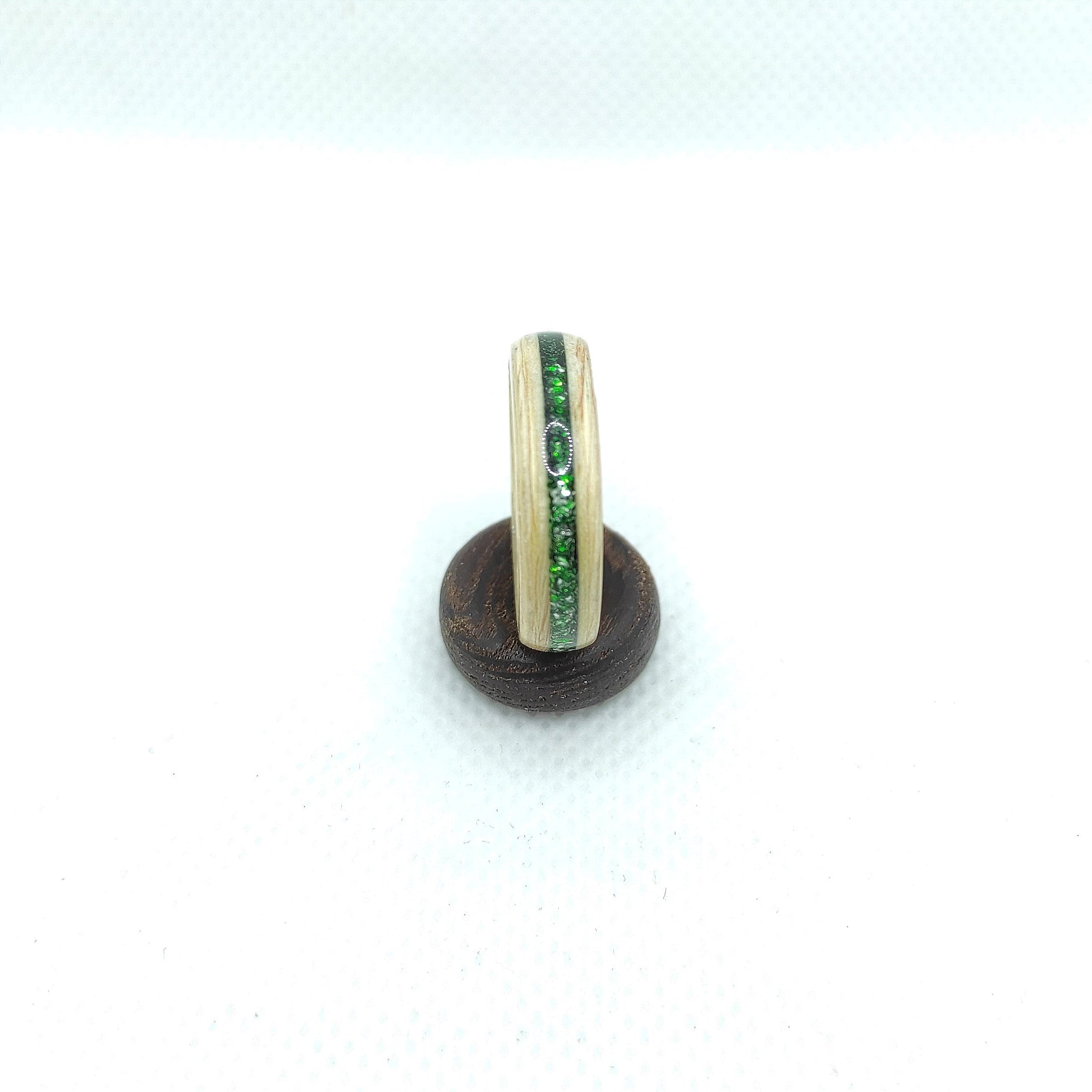 Minimalist nature-inspired wooden ring for women