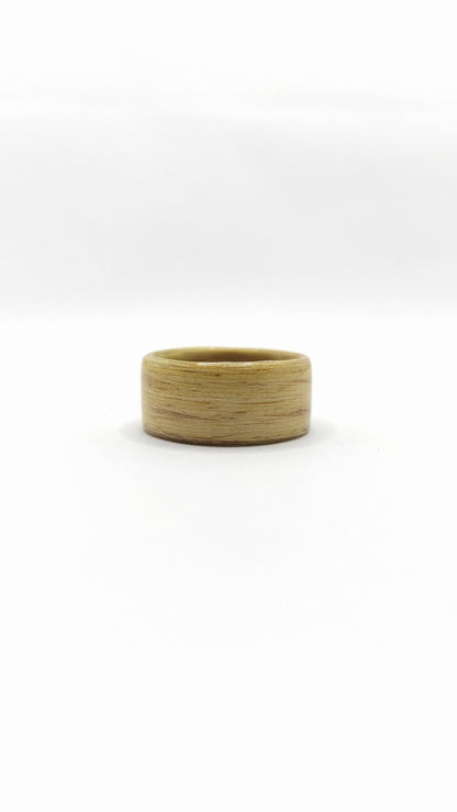 Ręcznie wykonana obrączka z brzozy – ekologiczny pierścionek unisex 3–8 mm - WoodRingsByJet