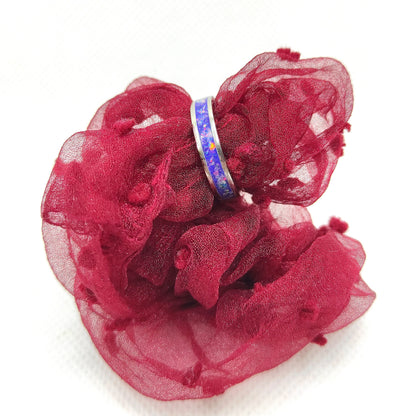 Pierścionek z różowym opalem - WoodRingsByJet