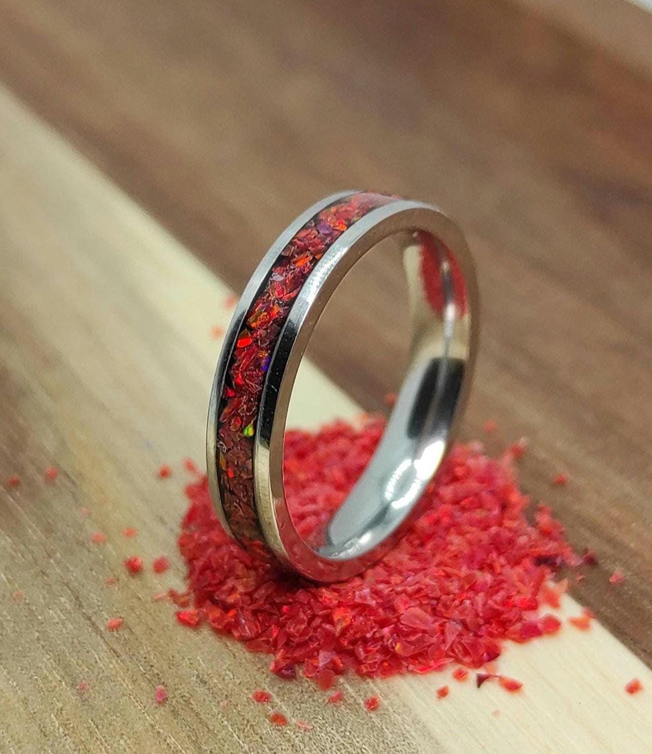 Ruby Red Opal Ring