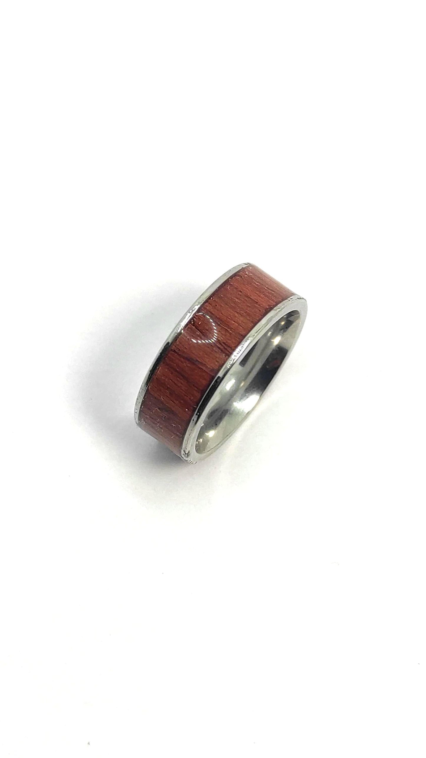 Metal & Mahogany Wood Veneer