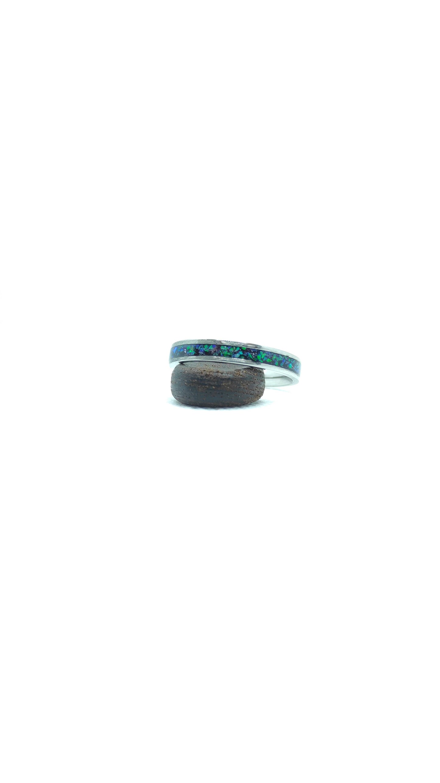 Green Sapphire Opal Ring