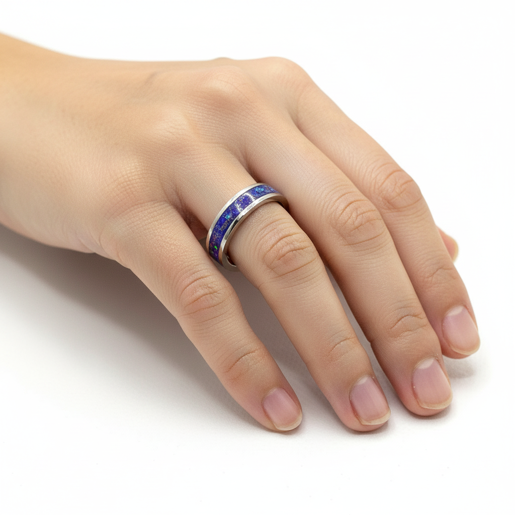 Blush Pink Dream — pierścionek z różowym opalem