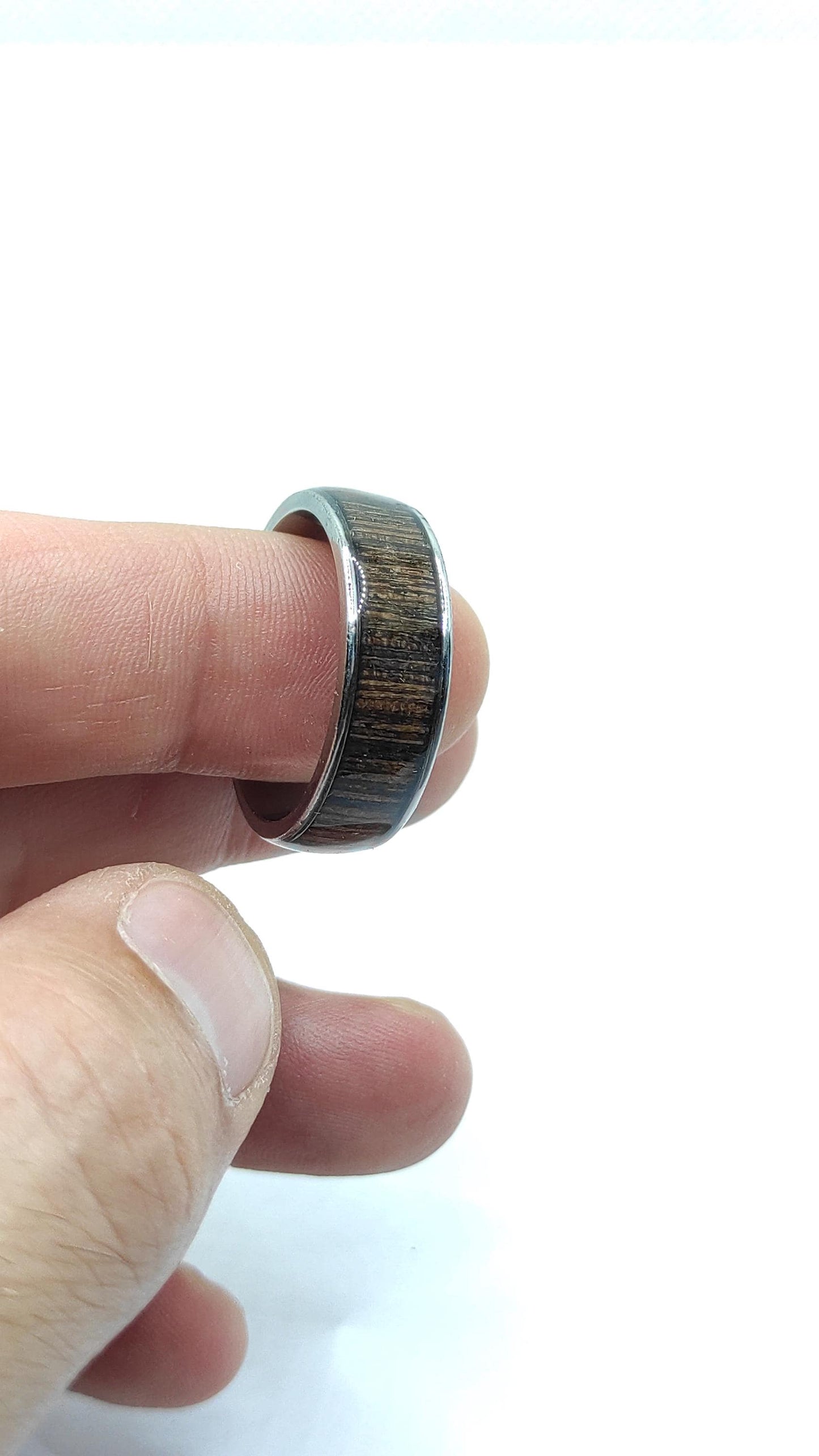 Metal Ring & Wenge Wood Veneer