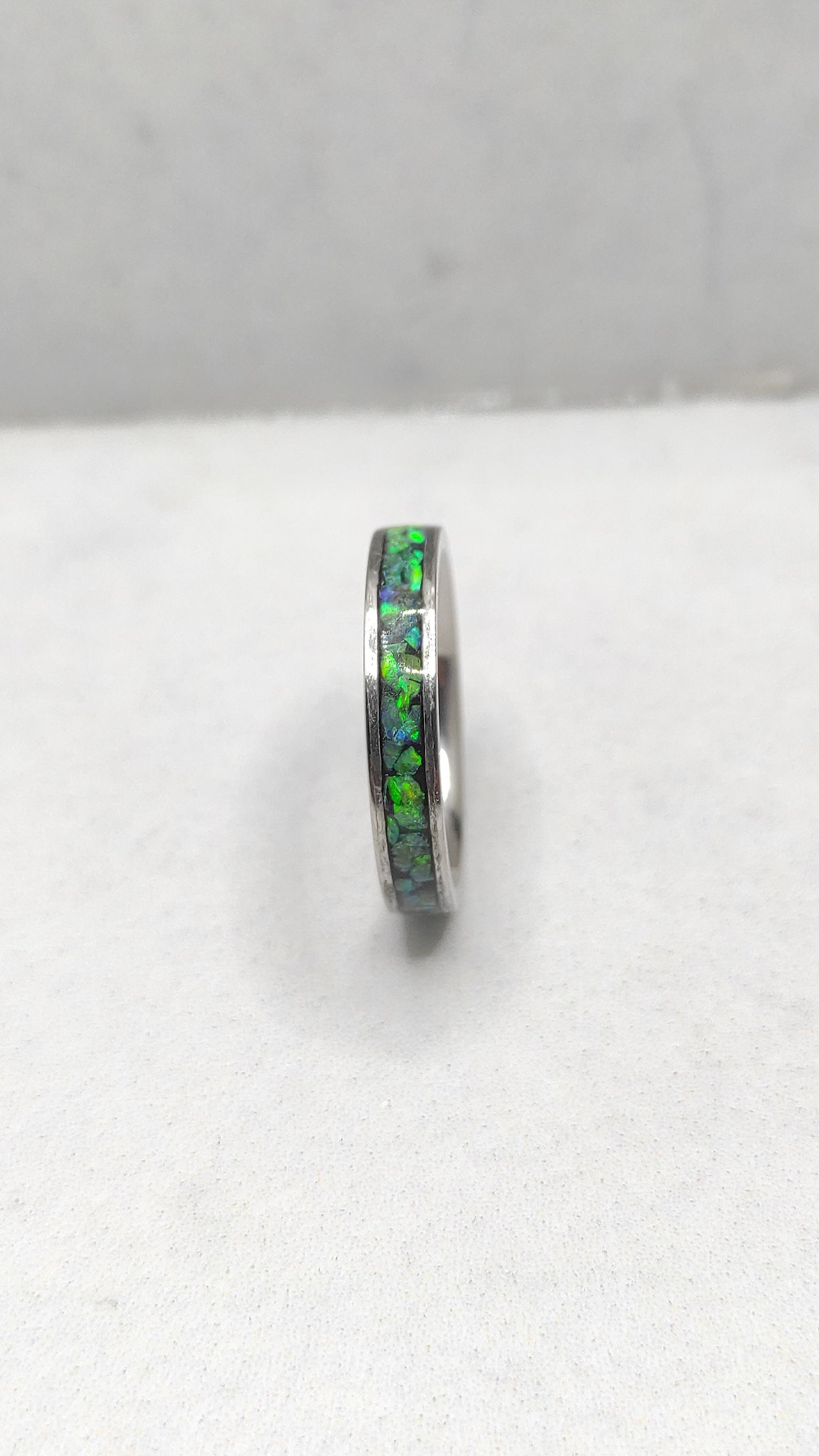 Green Lemon Opal Ring