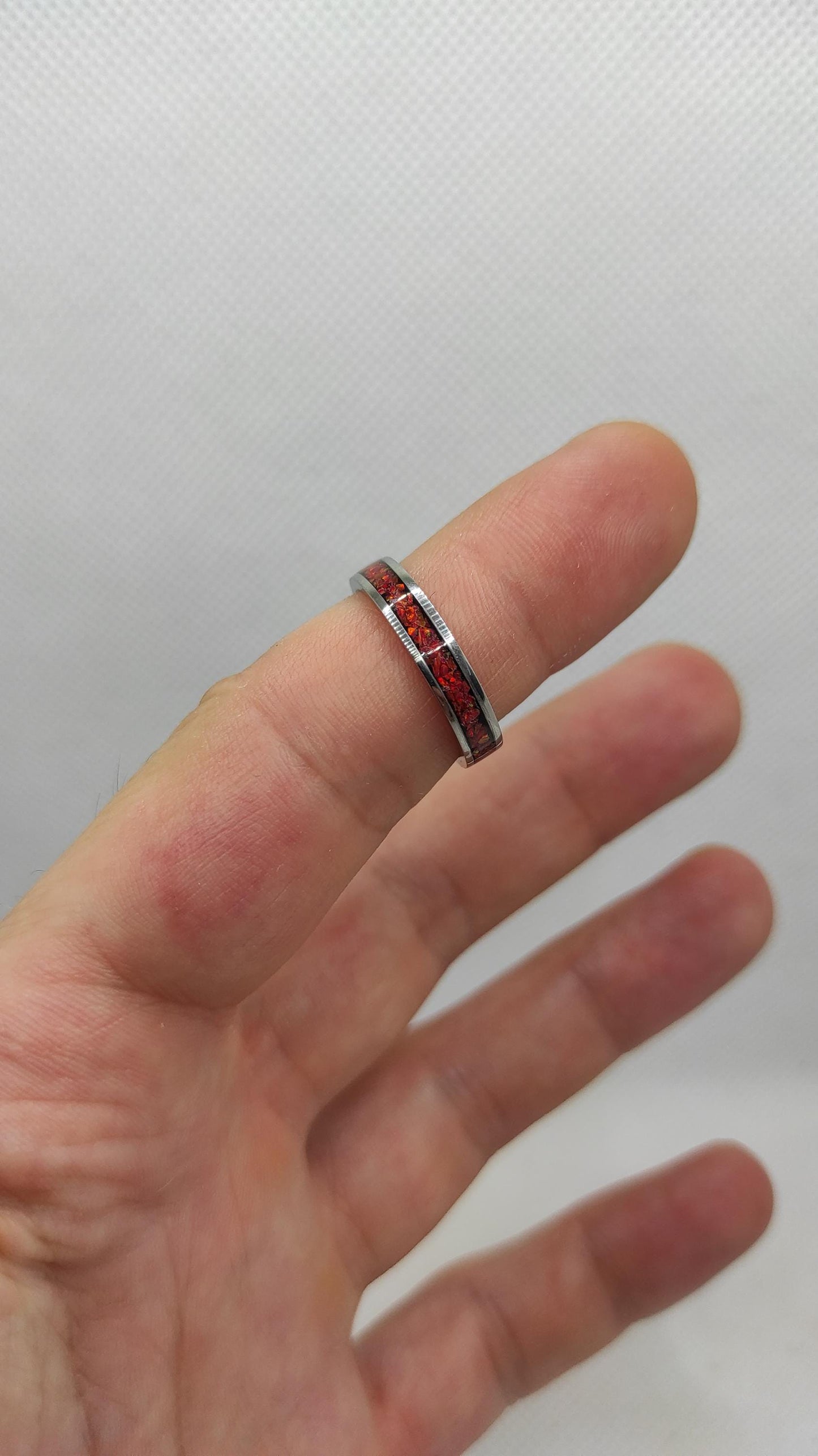 Ruby Red Opal Ring