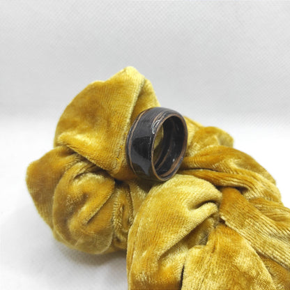 Zebrawood – ręcznie robiona obrączka unisex z drewna, minimalistyczny pierścionek - WoodRingsByJet