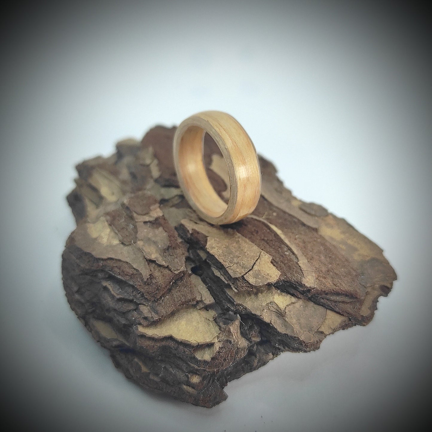 Oak Wood Veneer Ring