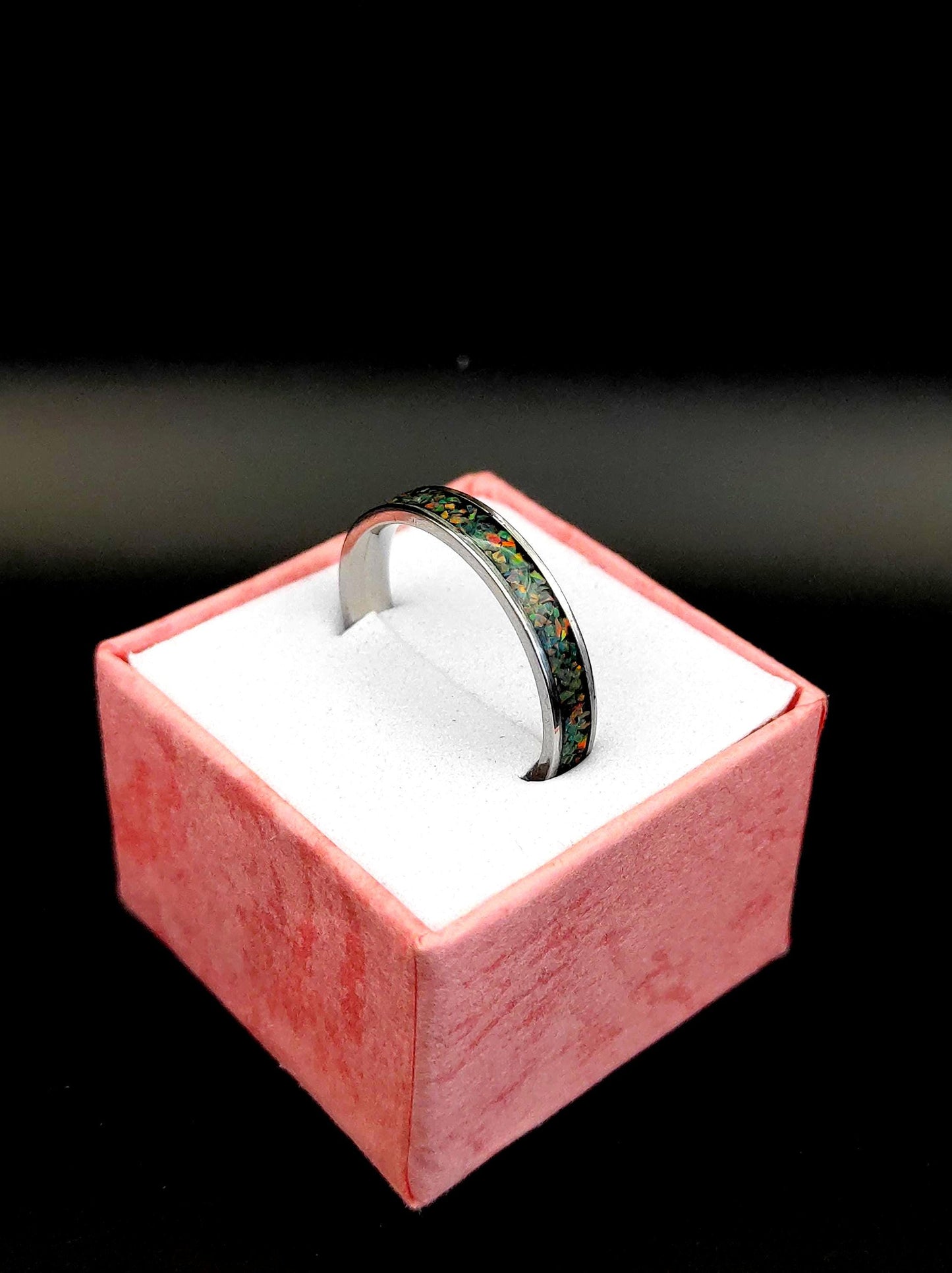 Dark Mint Opal Ring