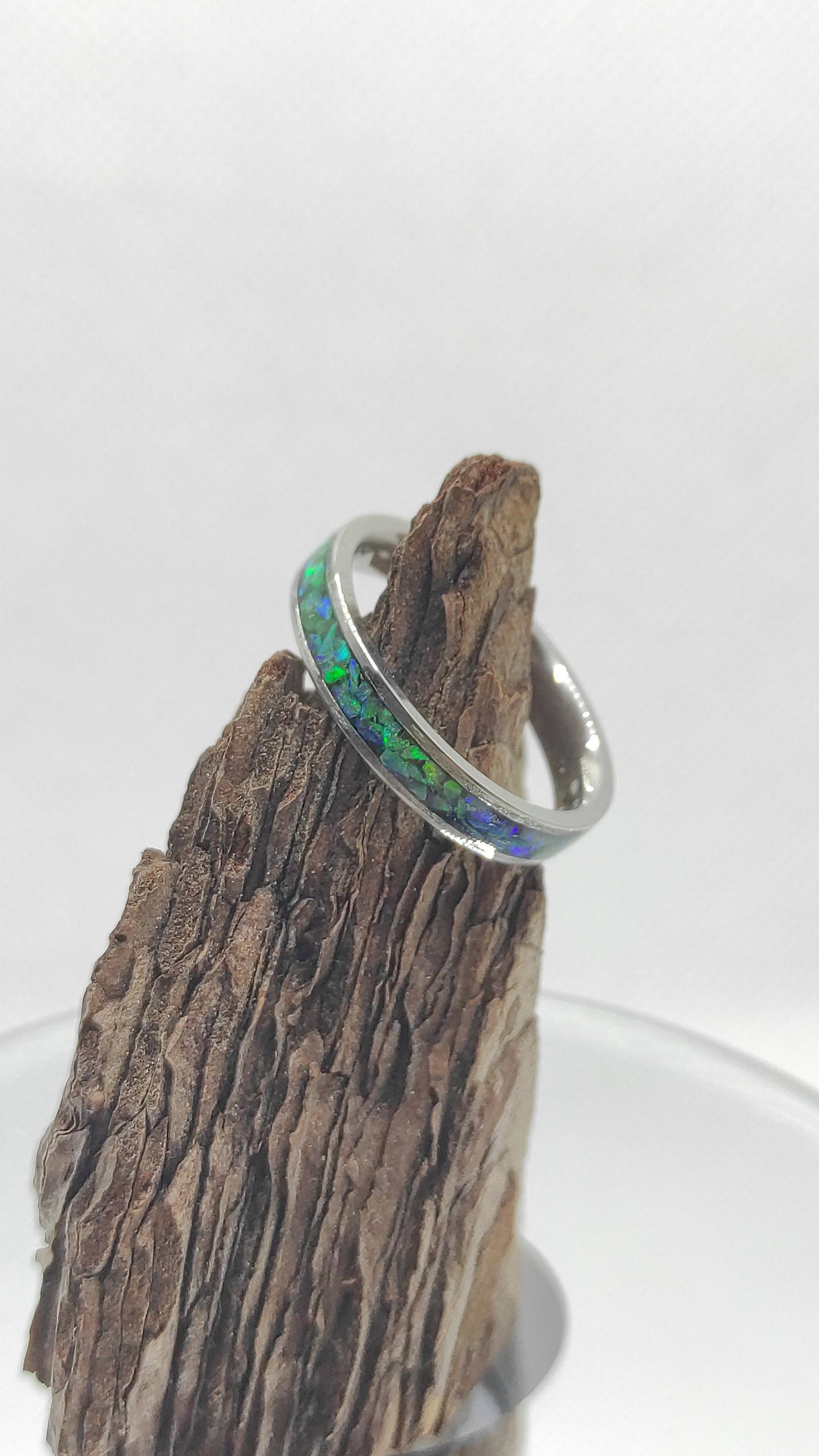 Green Lemon Opal Ring