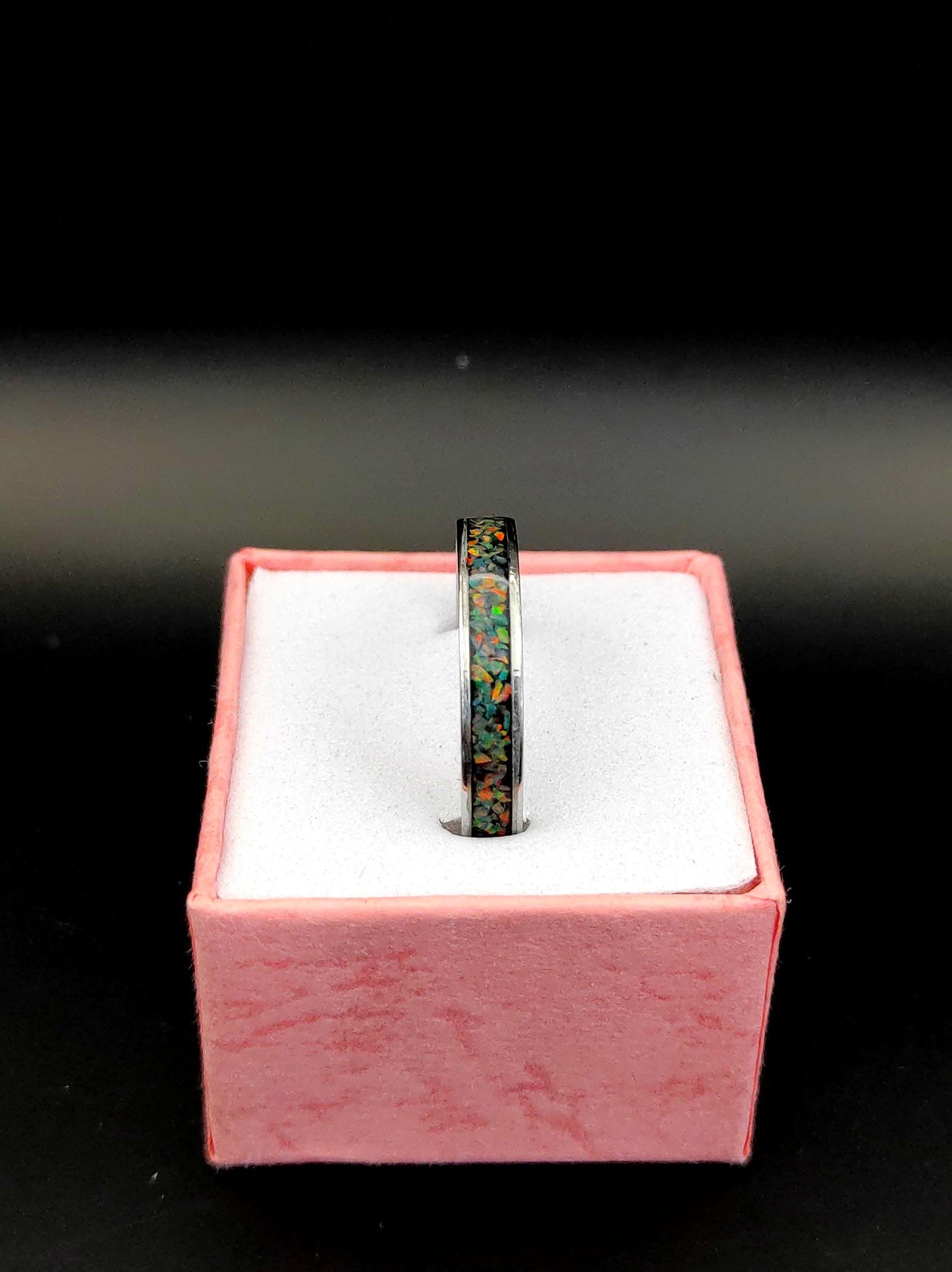 Dark Mint Opal Ring