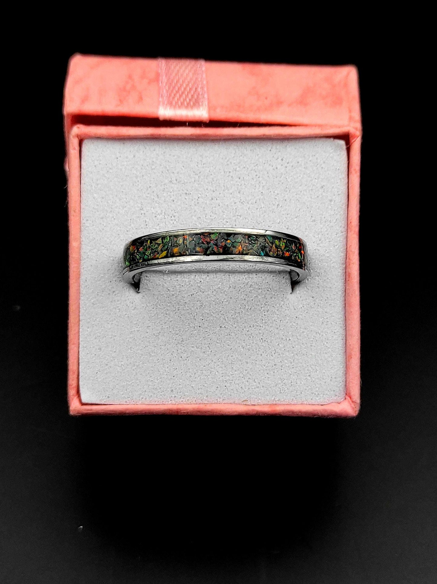Dark Mint Opal Ring