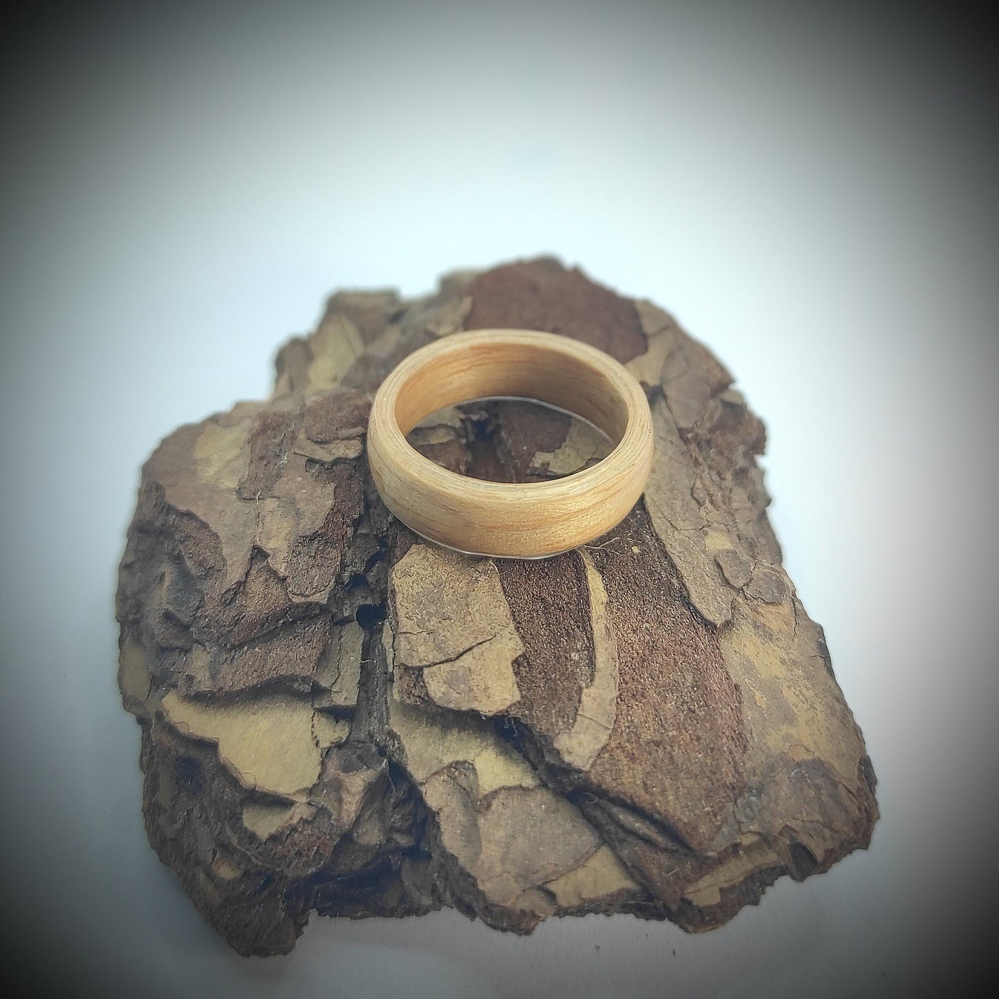 Oak Wood Veneer Ring